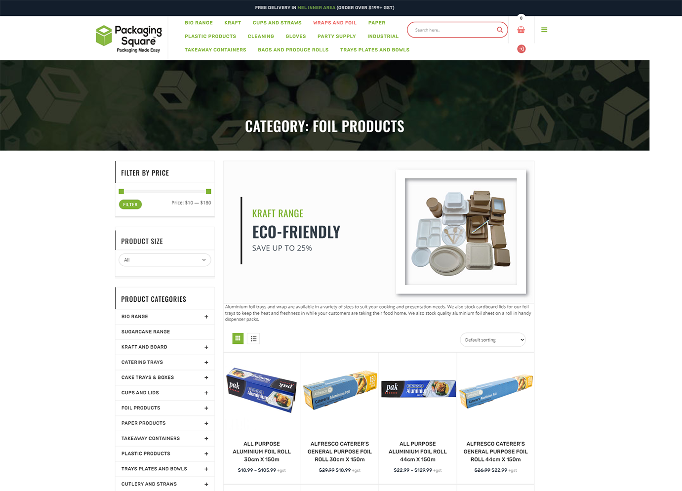packaging square products