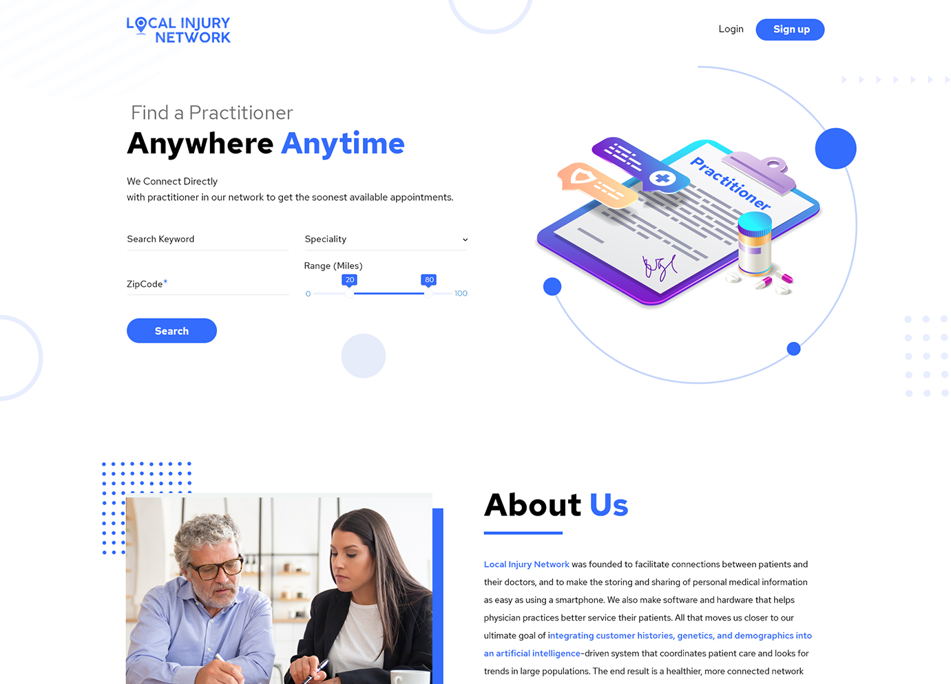 contact practitioner online